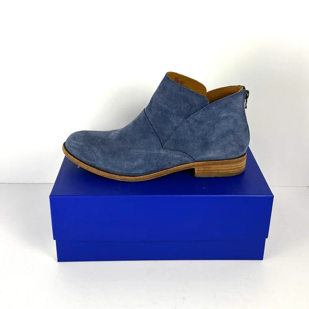 Kork-Ease Ryder Blue Suede Ankle Boots - Picture 9 of 12